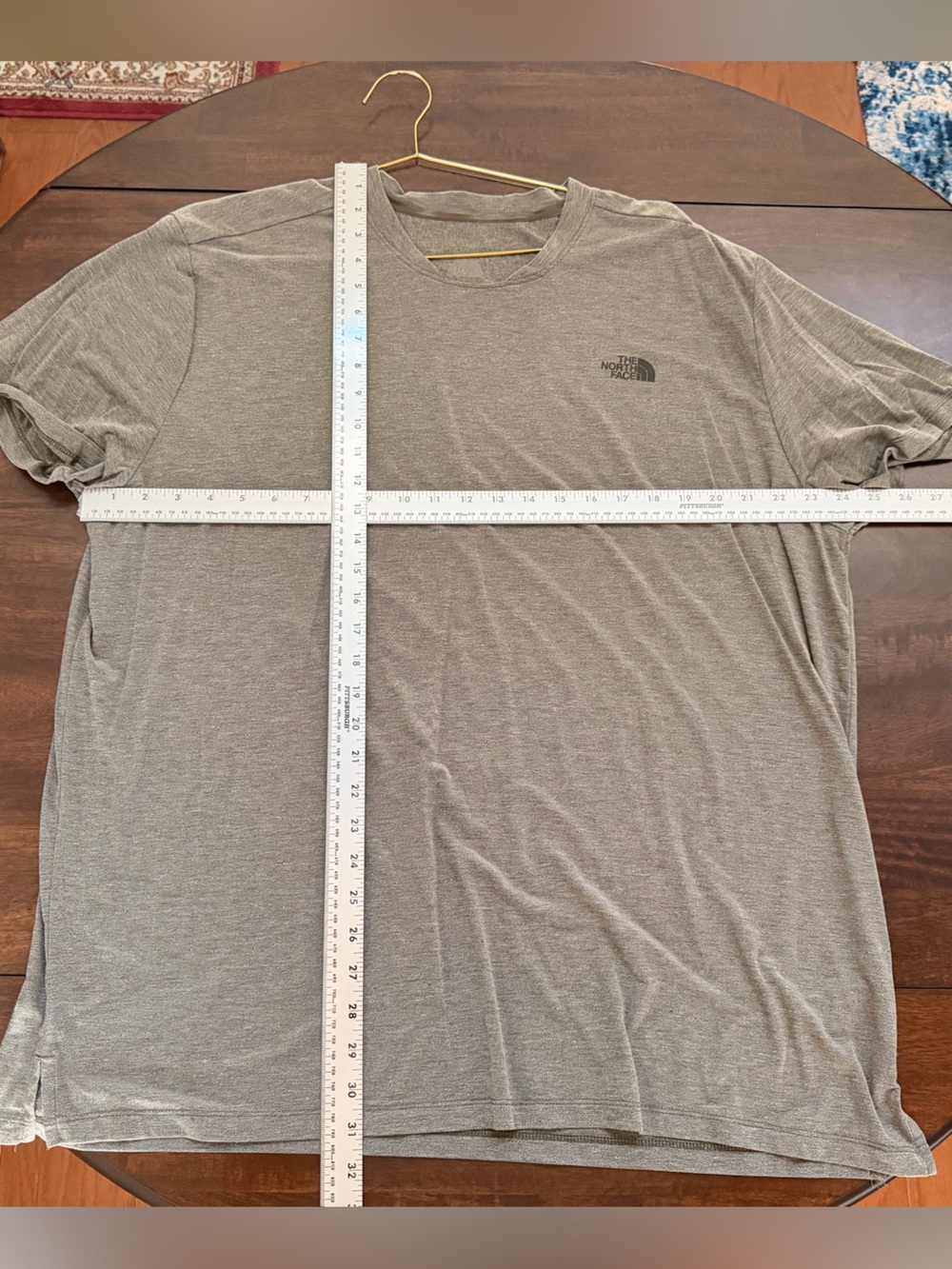 The North Face Mens Heather Gray Short Sleeve Crew T-Shirt